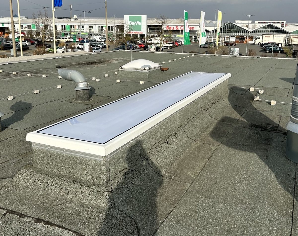 Lichtkuppel im Sonderformat